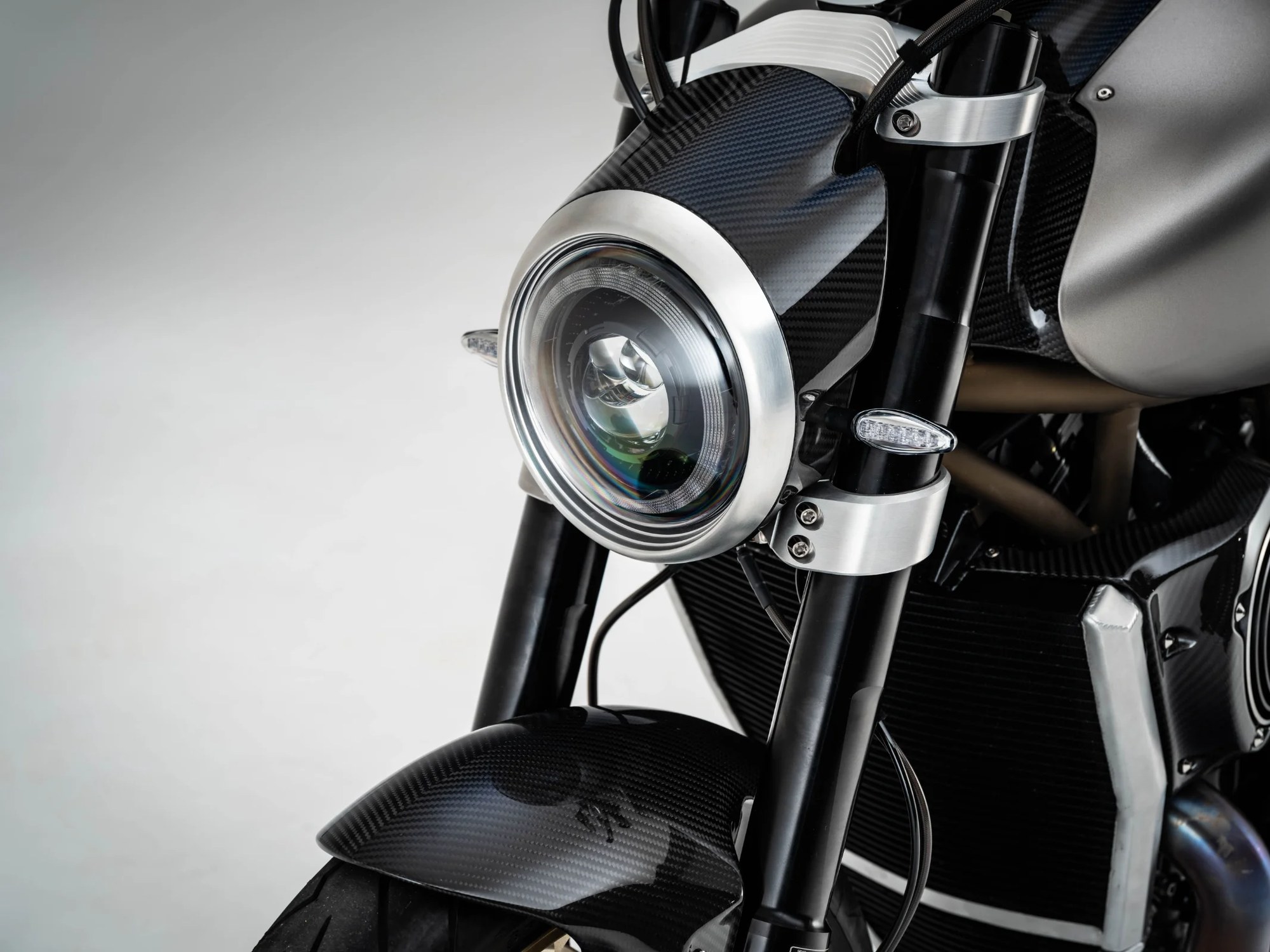 Lightspeed halo headlamp in its carbon nacelle