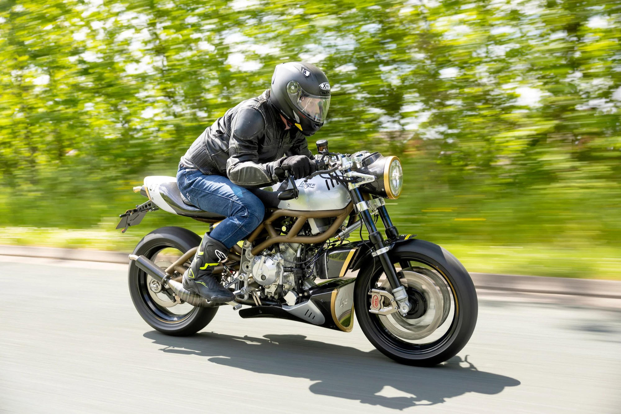 Two Stroke on a country lane